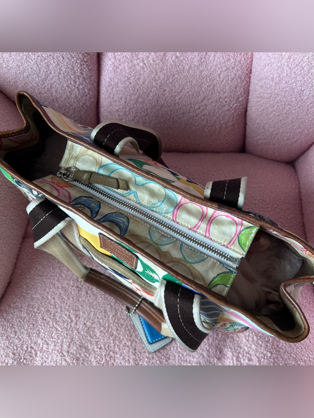 Coach Hamptons Weekend Patchwork Vintage Tote Bag - Picture 5 of 9